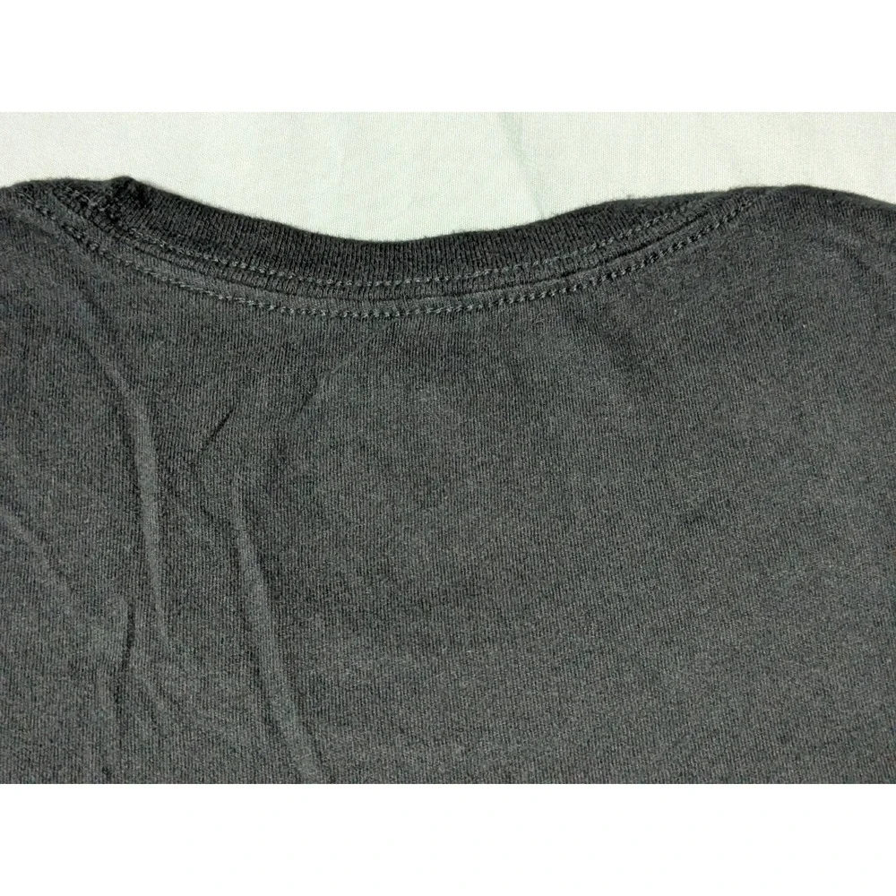 TRUE RELIGION‎ Hurricane Long Sleeve Black Graphic T-Shirt - Men Medium EUC